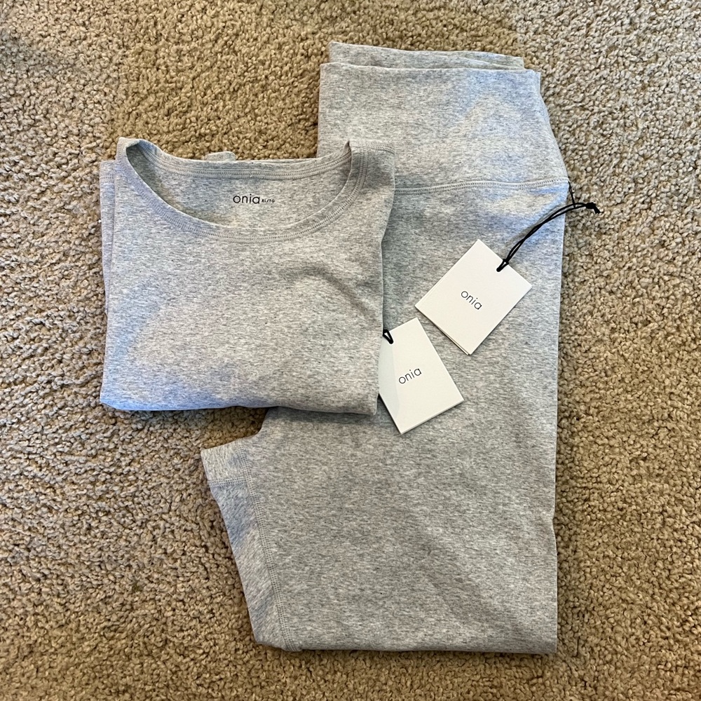 NWT Onia Everyday Set in Heather Gray